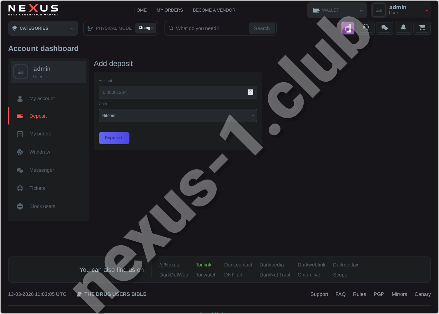 Nexus Market Walletless Payment - Nexus Verified